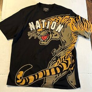 Parish Nation Black and Gold Tiger Tee